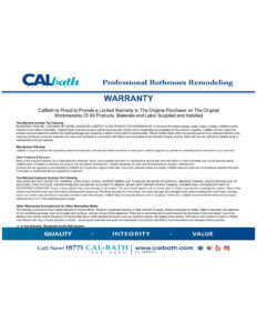 CALbath Warranty