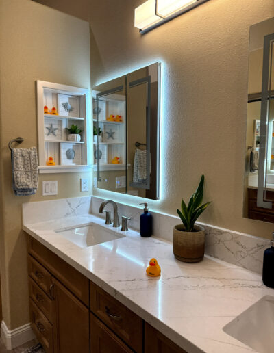 custom cabinets by CALbath Renovations